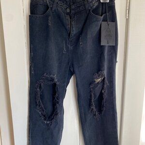 UNIF X Urban Outfitters Ripped Sexy Black Jeans